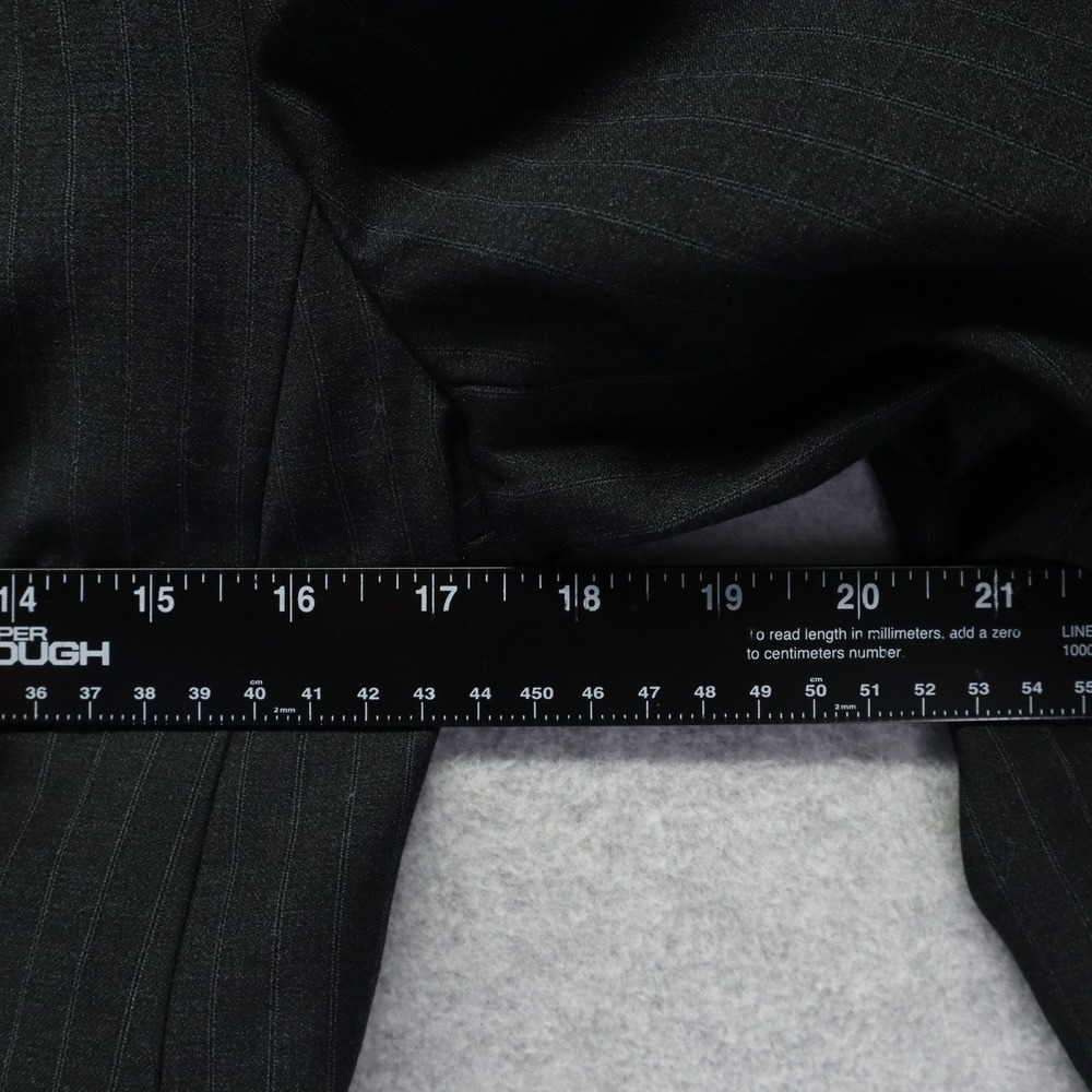 Calvin Klein Blazer Womens 2 3-Button Suit Jacket Coat Business Black Striped - Picture 5 of 10